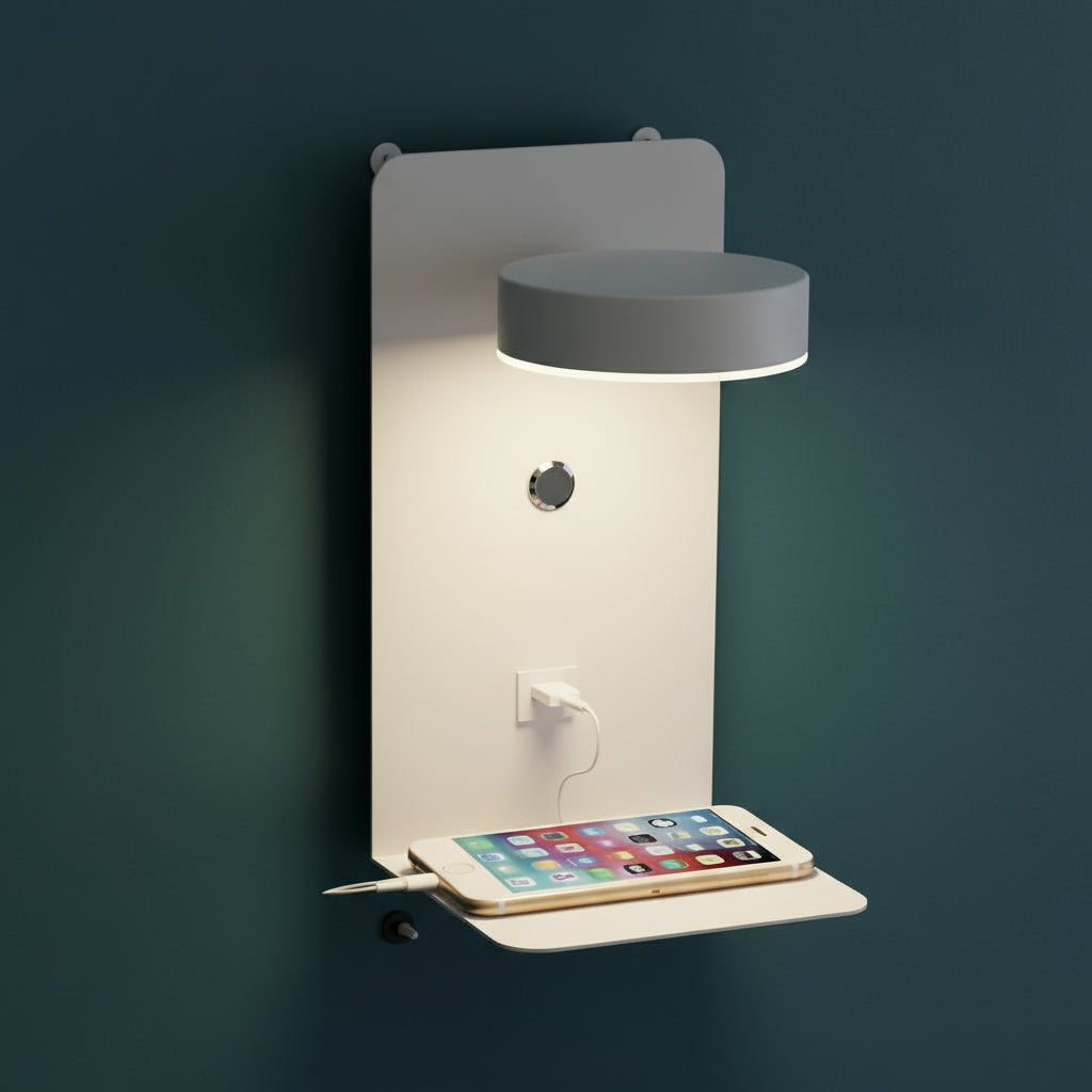 LED Wall Light | Modern Bedside Sconce with 3 Light Modes