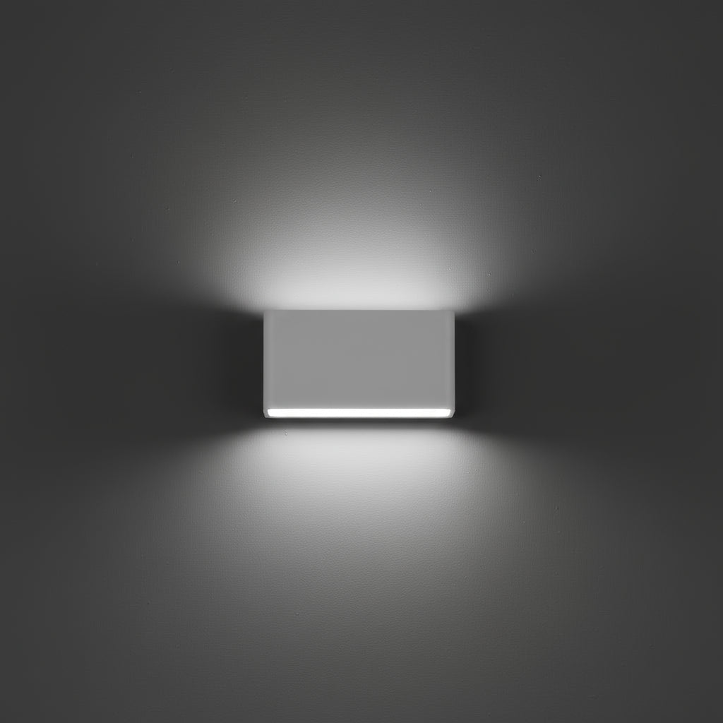 Modern Wall Light | Led Rectangular Up & Down Aluminum Sconce for Indoor & Outdoor Lighting