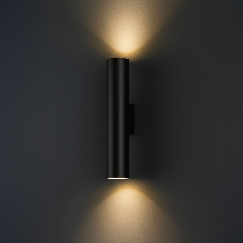 Modern Wall Light | Cylinder Minimalist Up & Down Aluminum Sconce