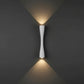 Contemporary LED Wall Light | Slim Hourglass Brass Up & Down Sconce