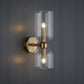 Art Deco Wall Light | Double Glass Shade with Brass Finish Up & Down Lighting