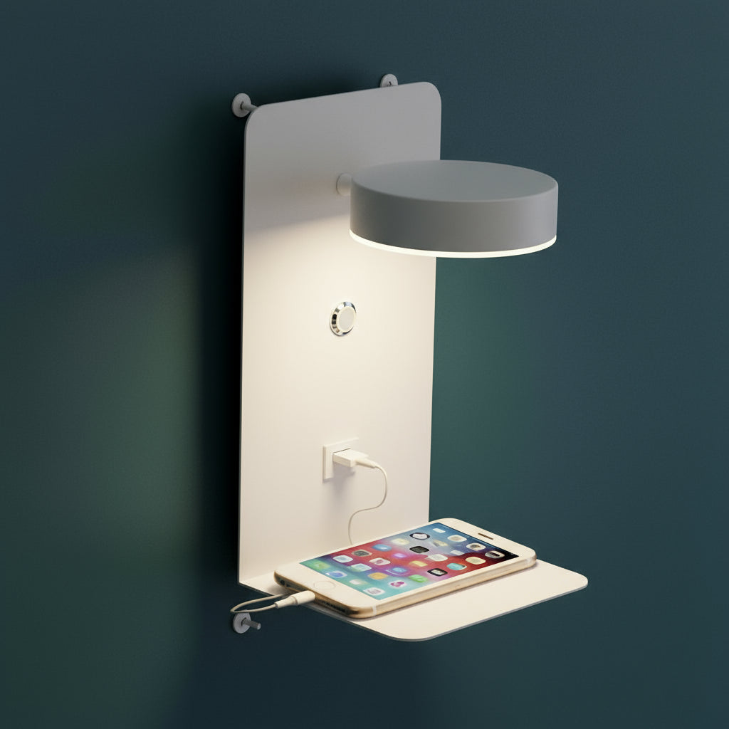 LED Wall Light | Modern Bedside Sconce with 3 Light Modes