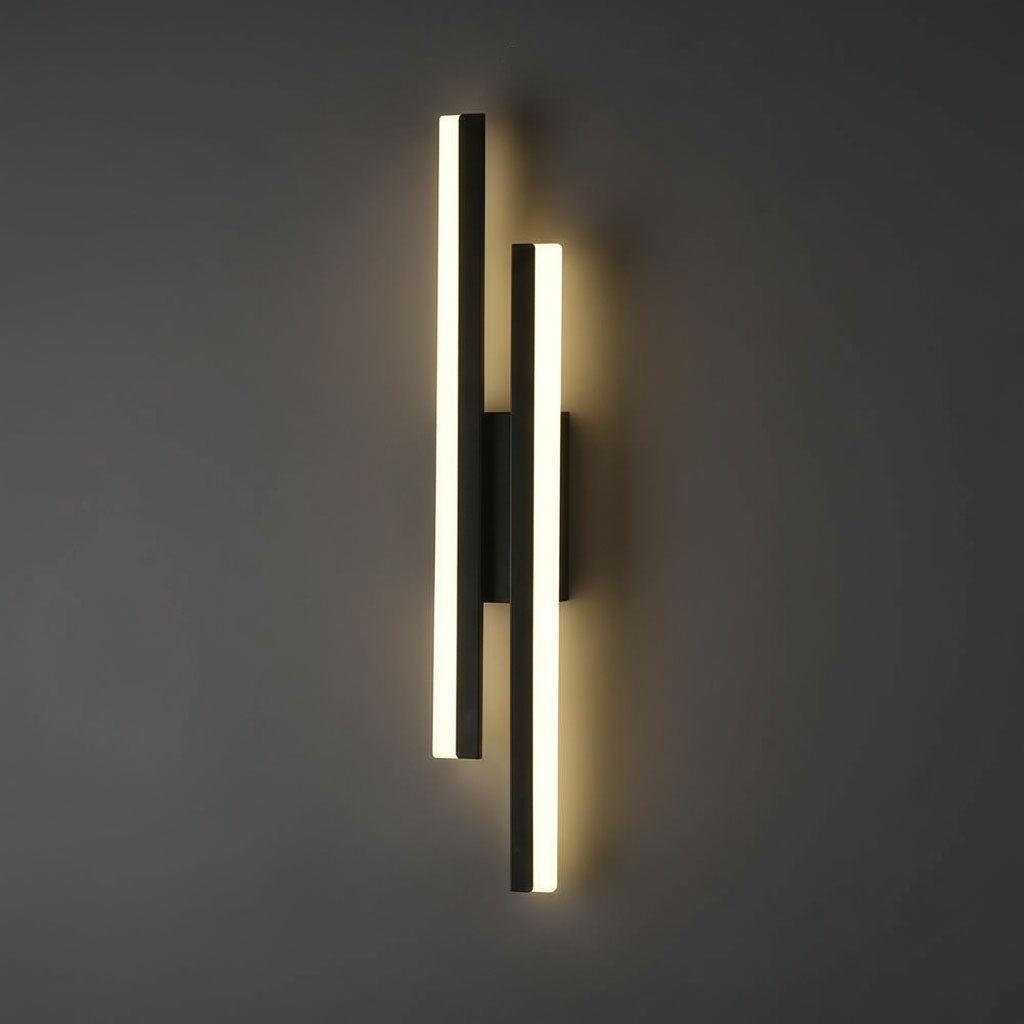 LED Wall Light | Vertical Dual-Bar Light Fixture with 3 Color Modes