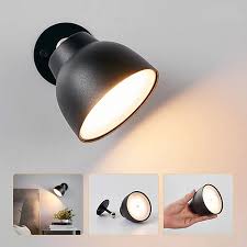 Rechargeable Wall Light | Compact Matte Black Spotlight with Magnetic Mount
