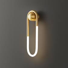 Brass Wall Light | Globe Glass Sconce with Vertical Rod