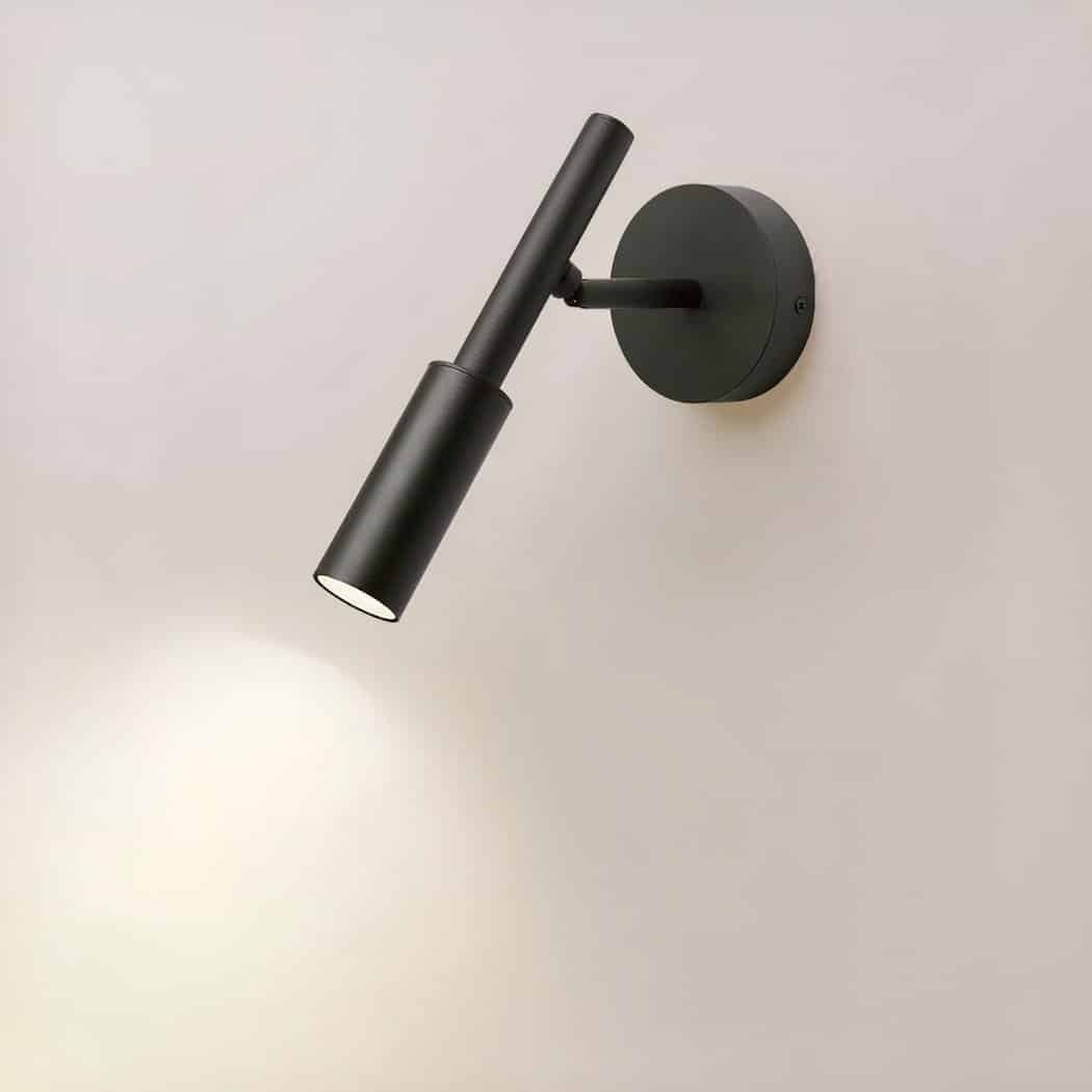 LED Wall Light | Slim Nordic Adjustable LED Sconce in Black or White for Bedroom and Living Room