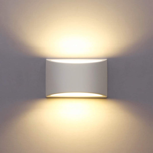 LED Wall Light | Curved Aluminium Up & Down Indoor Sconce